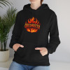 Grillmaster Hoodie – Flame Badge Front + Demon BBQ Back